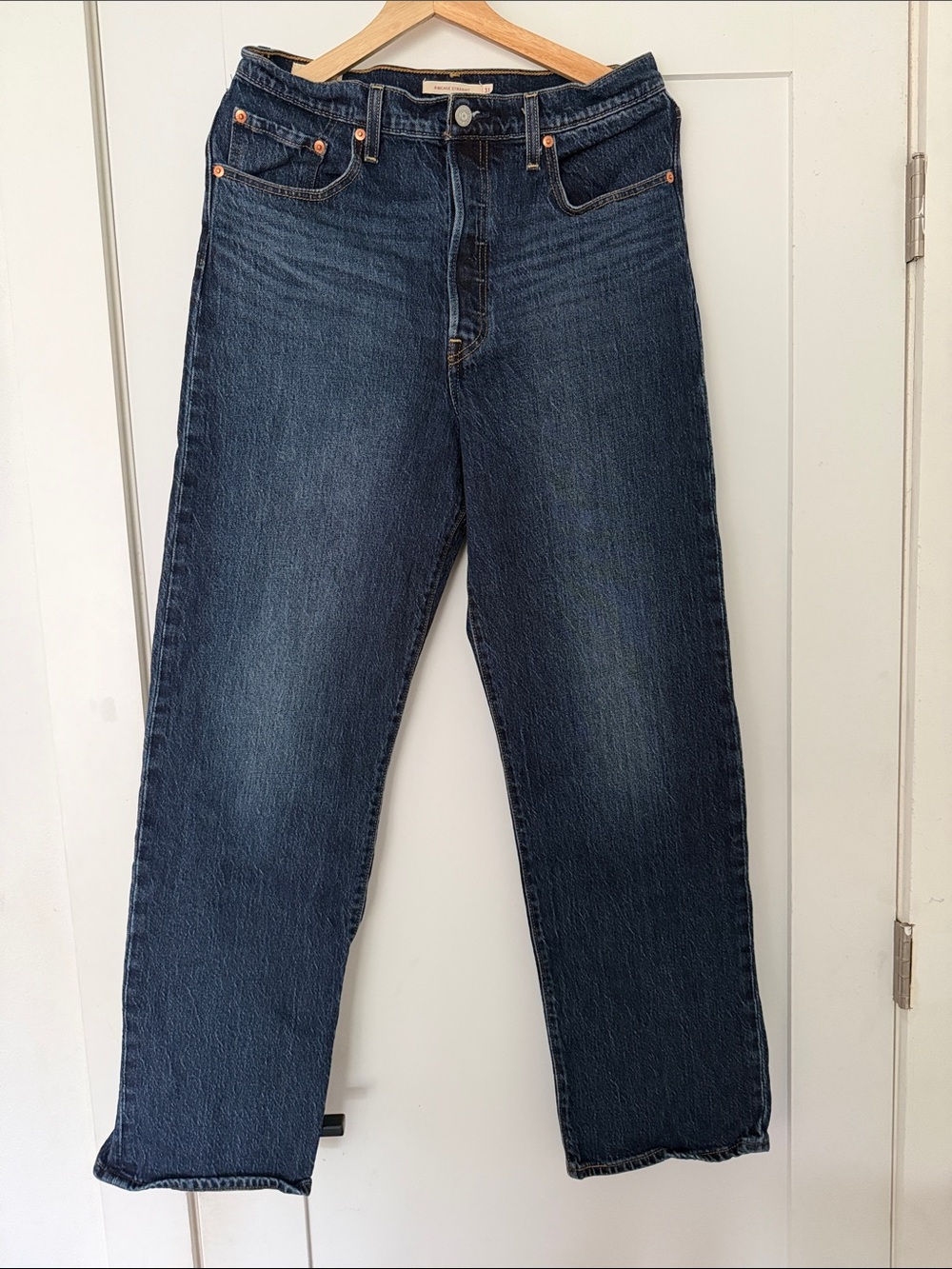 Levi's Men's Dark Blue Straight Jeans